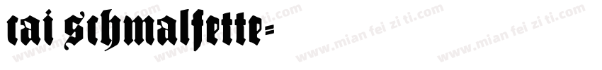cai schmalfette字体转换